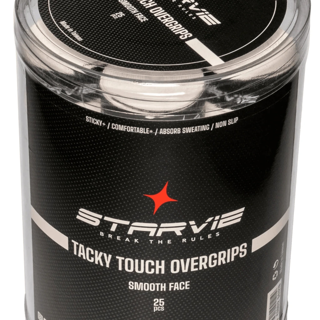 TACKY TOUCH White Overgrips (Pack of 25)