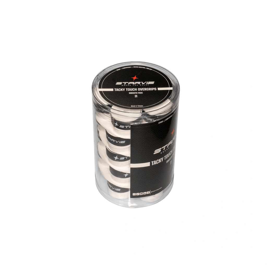 TACKY TOUCH White Overgrips (Pack of 25)