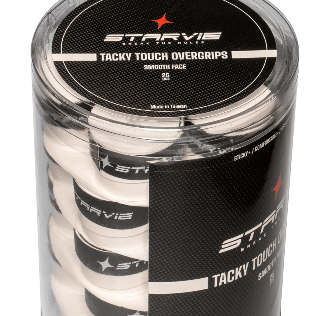 TACKY TOUCH White Overgrips (Pack of 25)