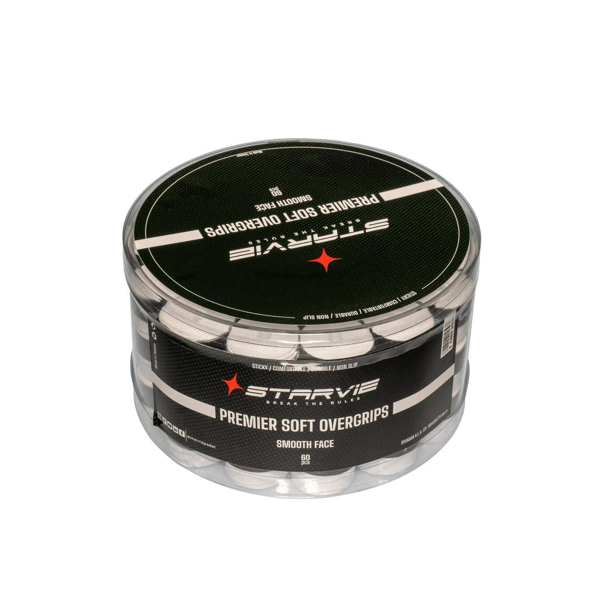 PREMIER SOFT White Overgrips (Pack of 60)