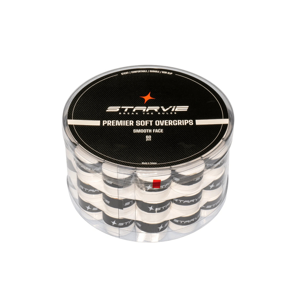 PREMIER SOFT White Overgrips (Pack of 60)