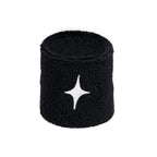 WHITE STAR Black Wristbands (Pack of 2)