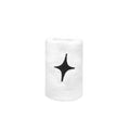 BLACK STAR White Wristband