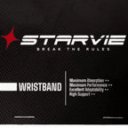 BLACK STAR White Wristband