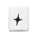 BLACK STAR White Wristband