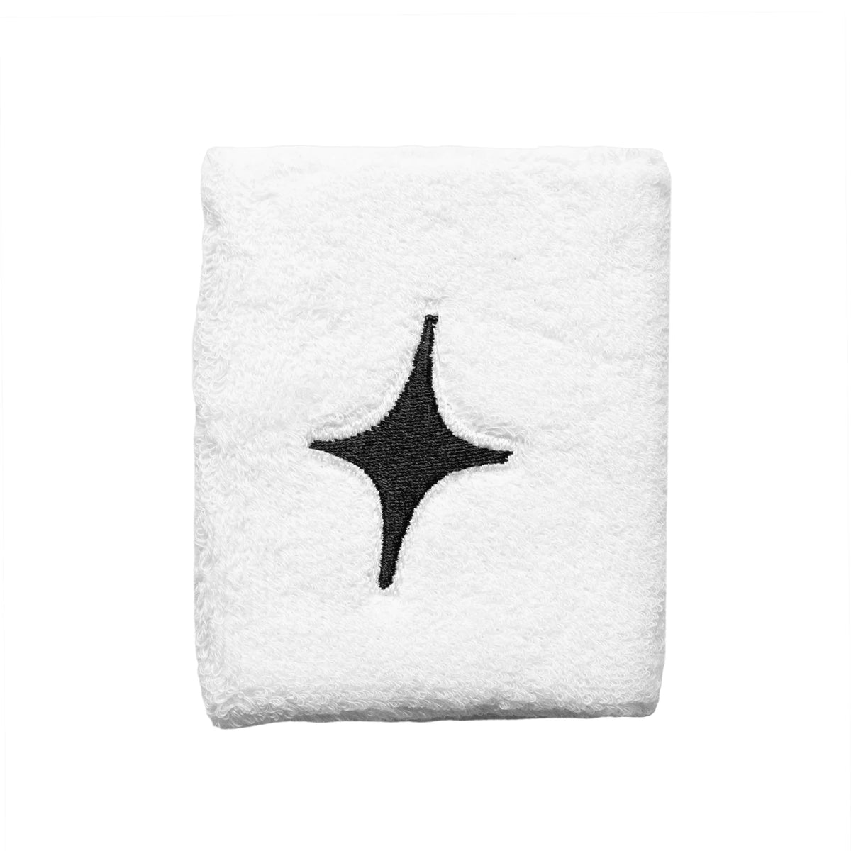 BLACK STAR White Wristband