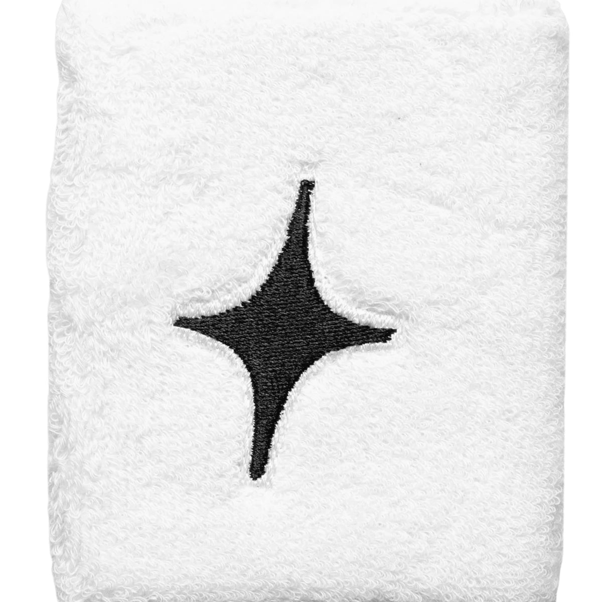 BLACK STAR White Wristband